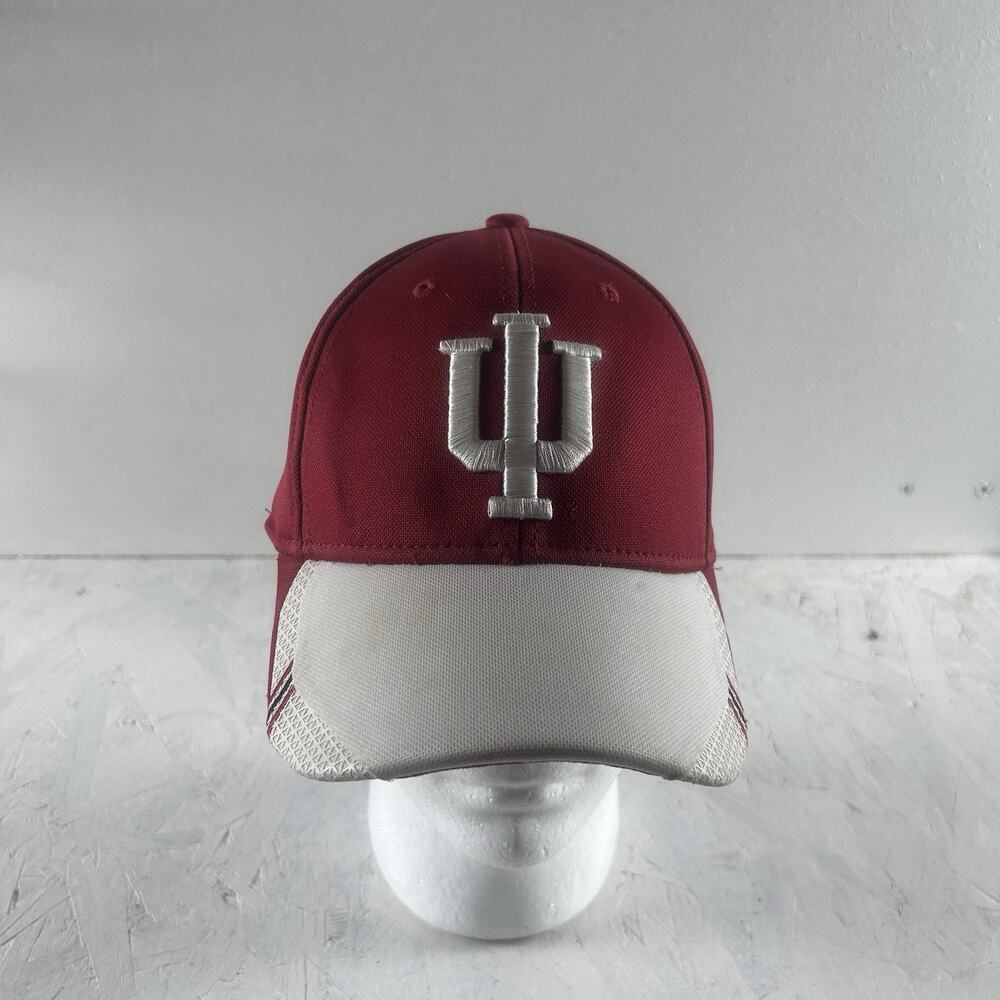 Indiana Hoosiers Baseball Cap Hat Mens Small/Medium Red White Sports Casual S/M
